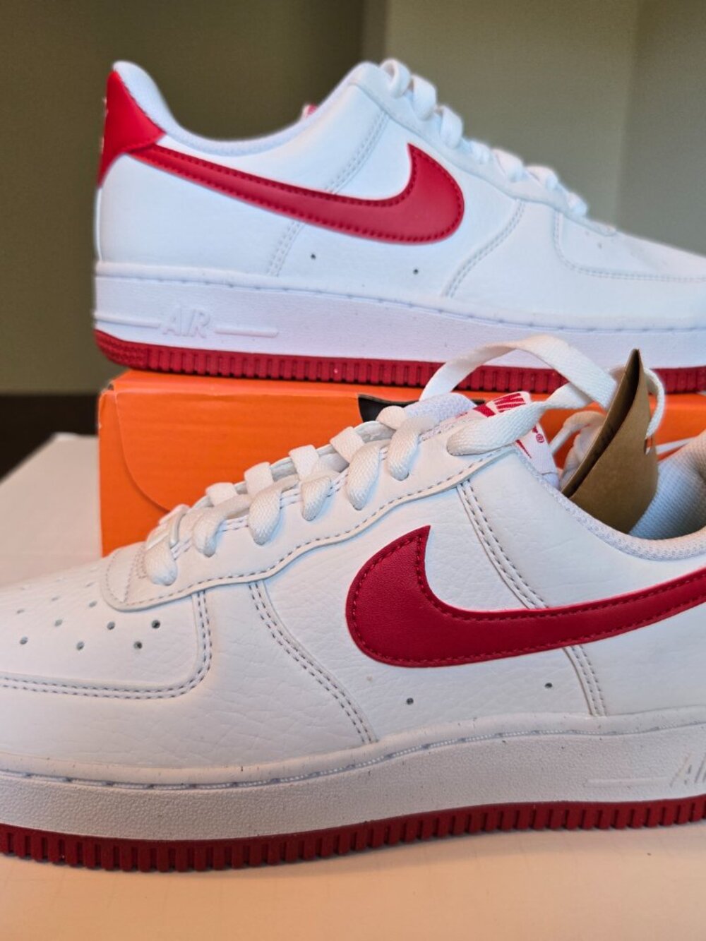 Nike Air Force 1 '07 NN White/Gym Red Women's Size 7 – Brand New in Box